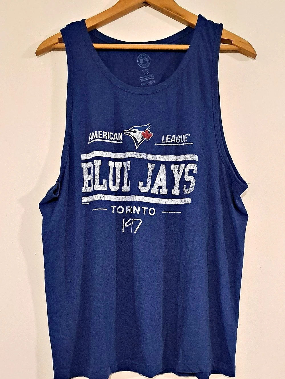 MLG Blue Jays Toronto 1977 Tank Top Blue Tank Top Size Large